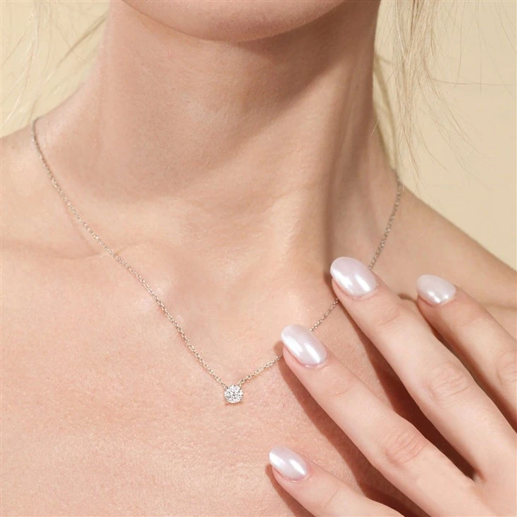 Lab Created Diamond Pendant Necklace